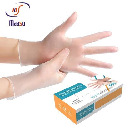 قفازات فحص الفينيل الطبية المضادة للفيروسات