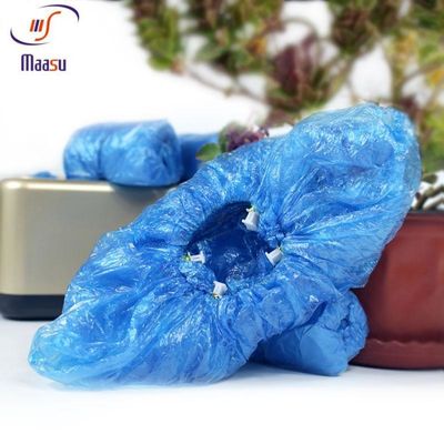 2.5g أغطية أحذية مقاومة للماء يمكن التخلص منها PE CPE غطاء حذاء أزرق