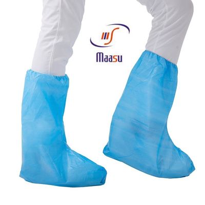 أغطية أحذية المطر للاستعمال مرة واحدة مقاس 15x40 سم 35 جرامًا ملابس واقية طبية
