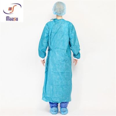 120x140cm ثوب الجراحة الطبية PP PE نصف مغلفة