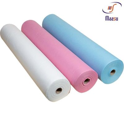 مستشفى الجراحية الملونة PP غير المنسوجة النسيج لفة 10gsm