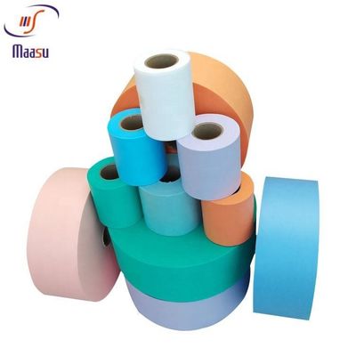 مستشفى الجراحية الملونة PP غير المنسوجة النسيج لفة 10gsm