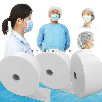 مستشفى الجراحية الملونة PP غير المنسوجة النسيج لفة 10gsm