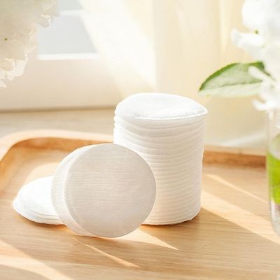 وسادات وجه من القطن العضوي الناعم باللون الأبيض النقي عالية الامتصاص للاستخدام التجميلي